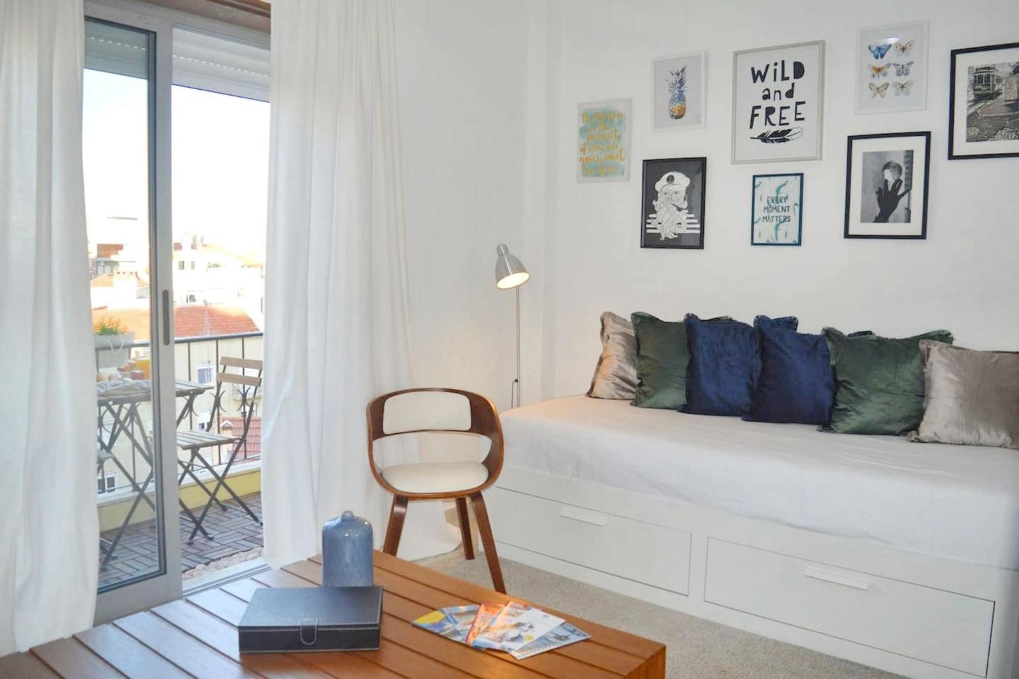 Comfortable Apartment With Balcony And Sea View In Lisbon 50 M² Екстериор снимка